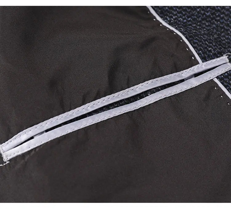Men's Smart Casual Blazer Single Breasted Blue Autumn Winter