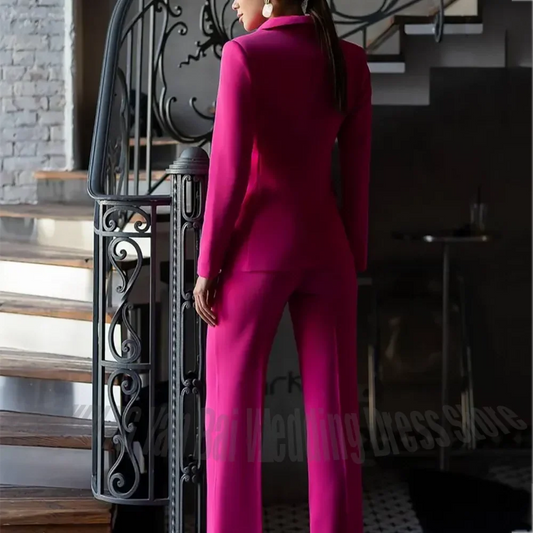 Custom Made Women Suit High Quality Satin Peaked Lapel Straight Fit Elegant Outfit Business Office Casual Prom Suit Formal Event