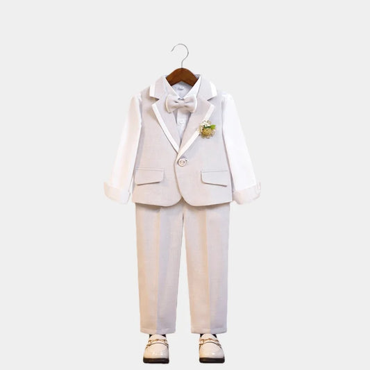 Boys Summer Spring Vest Suit Set Little Kids 1Year's Birthday Photography Outfit Children's Wedding Party Performance Costume