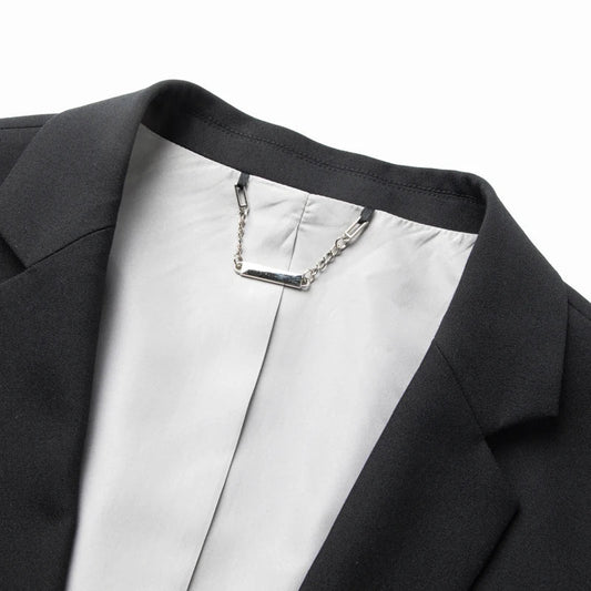Men's Smart Casual Single Breasted Blazer – Solid Color Business Jacket