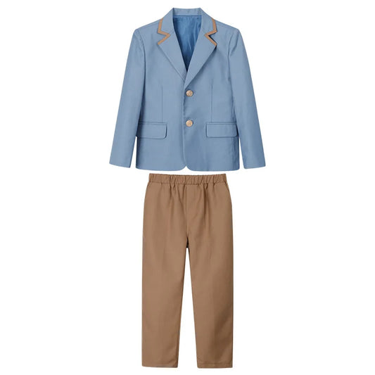 2-11Years Boys School Uniform Spring Autumn Suit Children's Kindergarten Dress College Style English Class Suit Chorus Costume