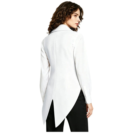 Tailcoat for Women Nightclub Waitress Costume Swallowtail Lady Formal Suits Vest Tuxedo Waistcoat Fashion Jazz Dance Costume