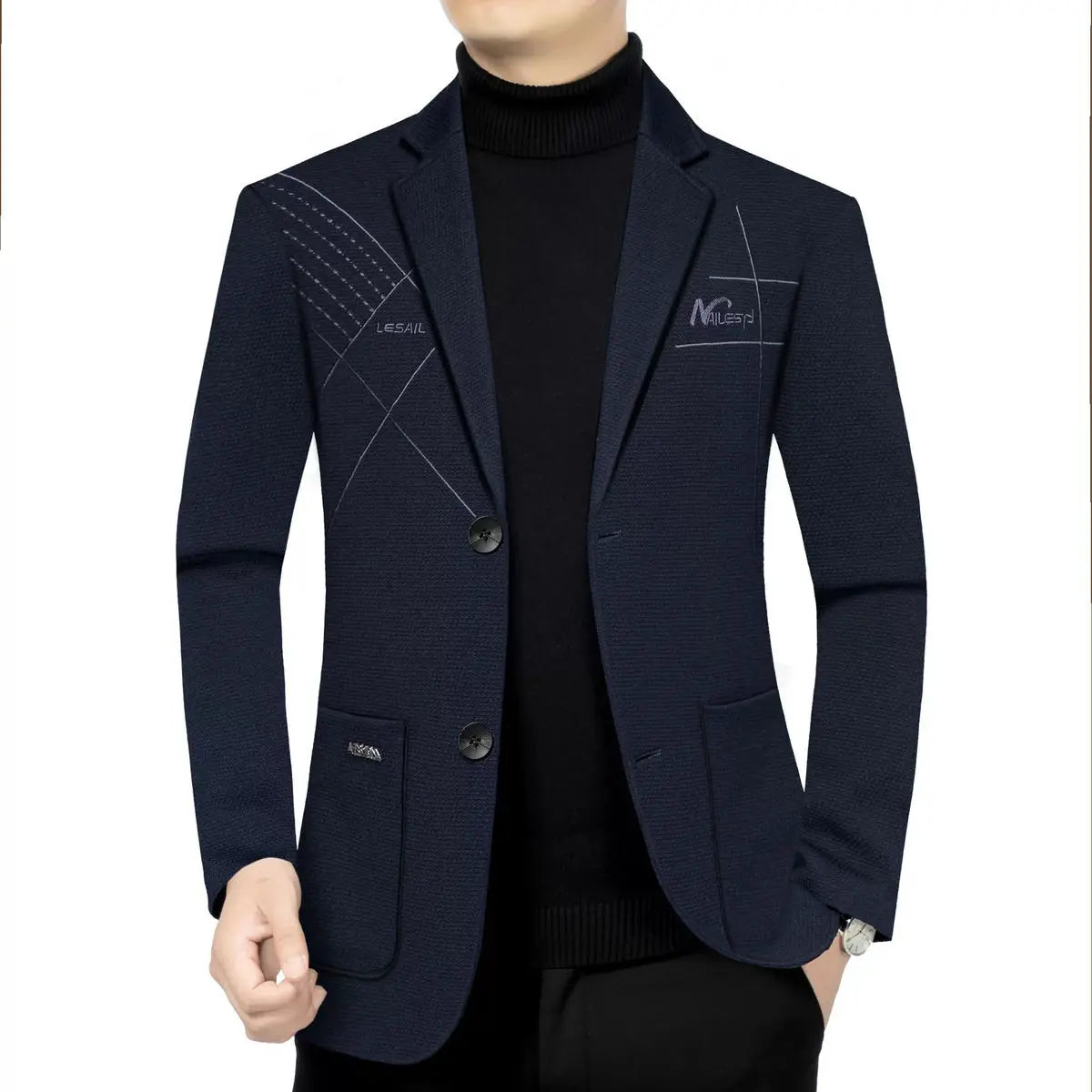 Blazer Men's Fashion Outdoor Travel Camping Youth Wedding Versatile Host School Uniform Slim Fit Casual Korean Version Blazer