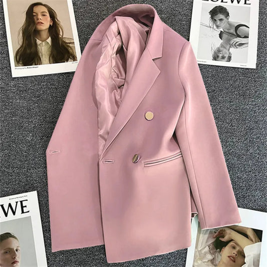 Spring Autumn Women's Blazers Slim Fit Fashion Slimming Elegance Jackets Casual Versatile Coat Outwear for Office Lady Clothing