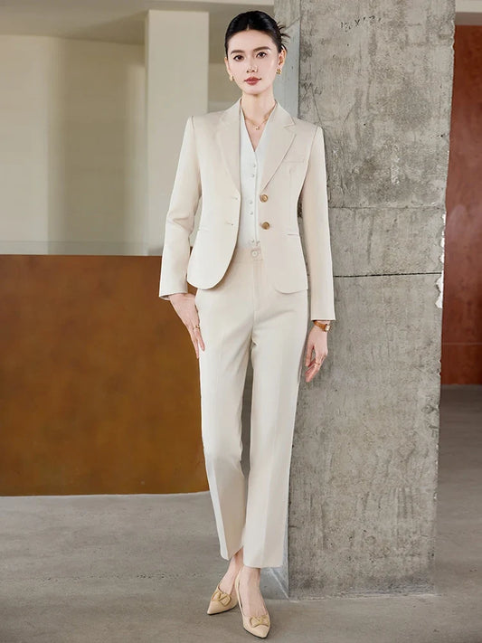 New fashion women's clothing for 2026, high-quality two-piece pants + blazer. Elegant and charming temperament