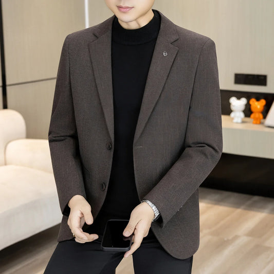 High-quality Autumn-Winter New Design Slim-Fit Men's Trendy Multi-Purpose Business Formal Casual Suit Jackets