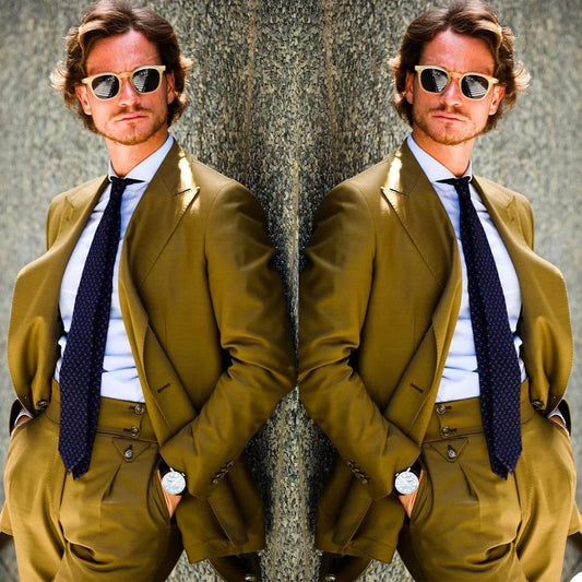New Fashion 2022 Peak Lapel Costume Homme Mens Suits 2 Pcs Grooms Wedding Tuxedos Terno Masculino Slim Fit Prom Jacket+Pant