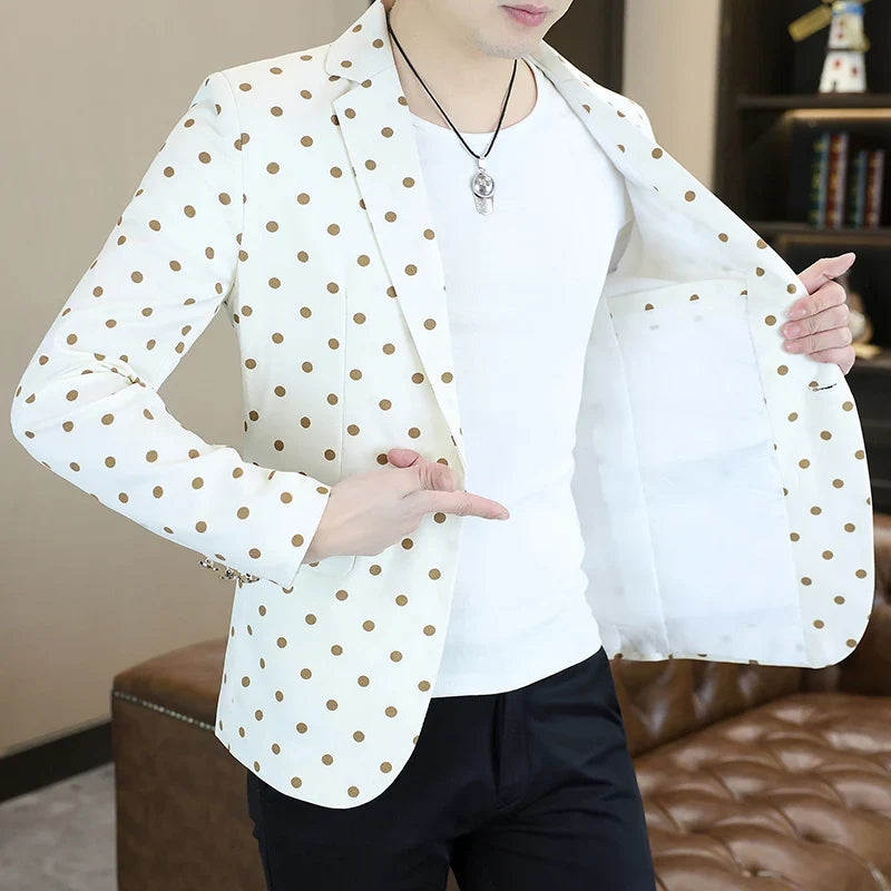Blazer Men's Fashion Business Gentleman Groom Professional Gentleman Form-fitting Versatile Casual Formal Wear High-end Blazer