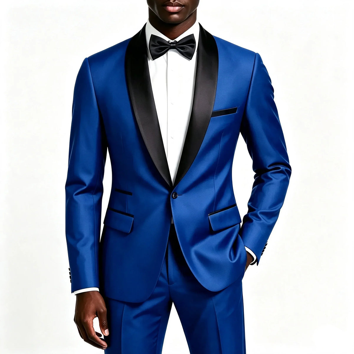 Men's 2 Pieces Suit Set, Slim Fit Tuxedo Suit for Wedding Groom, Business, Dinner Party, Prom, Banquet Occasions