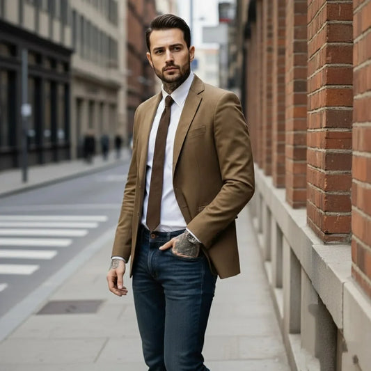 Men's Knit Jacket Casual Lightweight Single Breasted Spring Autumn Outerwear
