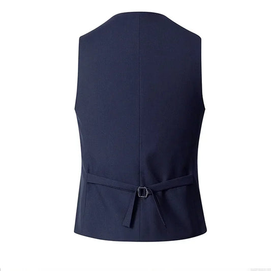 Men's Suit Vest Single Breasted Sleeveless Waistcoat for Weddings and Formal Events