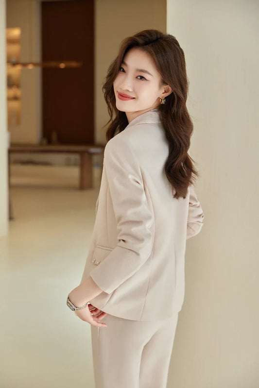 Professional Pants Suit for Women, Autumn and Winter Wear, New High-Quality, Show Time, Increases More Temperament