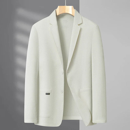 Men's Casual Blazer Single Breasted Summer Jacket for Young and Middle-Aged Men