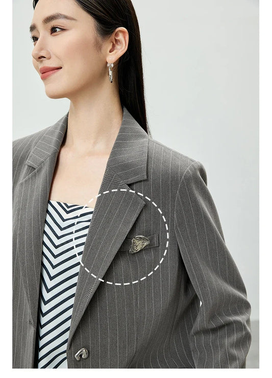 Blazer Women 2026 Spring Black Suit Jackets Office Business Workwear Casual Blazers Coat Female Outerwear Clothing