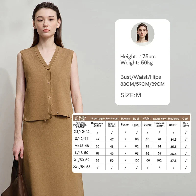 Women's Vest 2026 Autumn New Minimalist Solid Versatile Vests For Women V-neck Sleeveless Casual Short Top Female 12543005