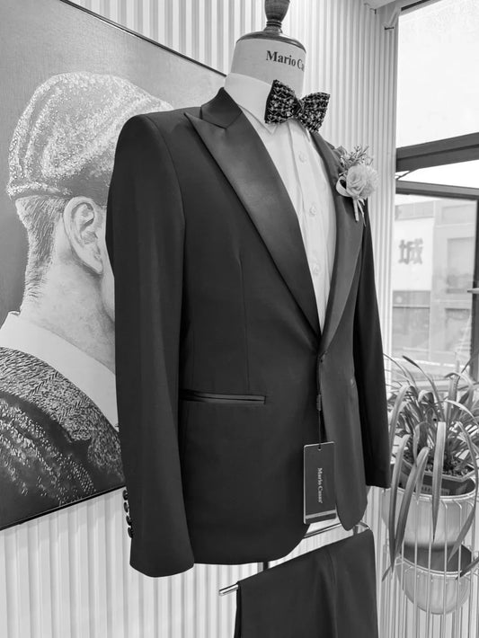2026 New Classic Black Suit Set 2 Pieces Daily Business Office Wear One Button Elegant Man Suits Banquet Party Outfit S-3XL