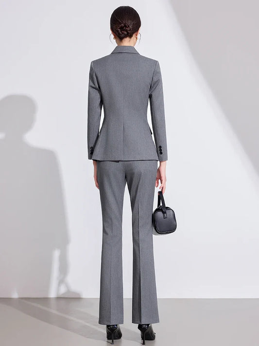 Women's business pant+suit jacket, exquisite, elegant and fashionable, 2025 autumn and winter new style.