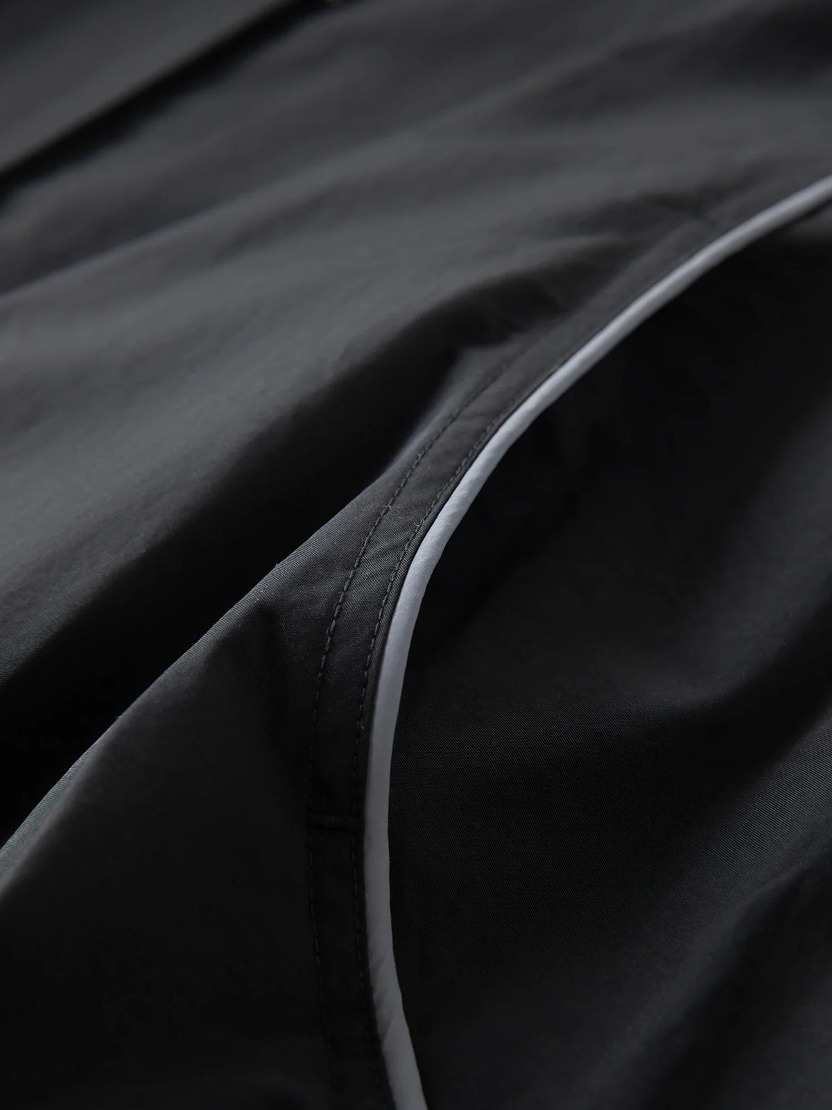 Stand Collar Drawstring Reflective Strip Design Jacket 2025 Autumn New Casual Short Jacket 25FS13173