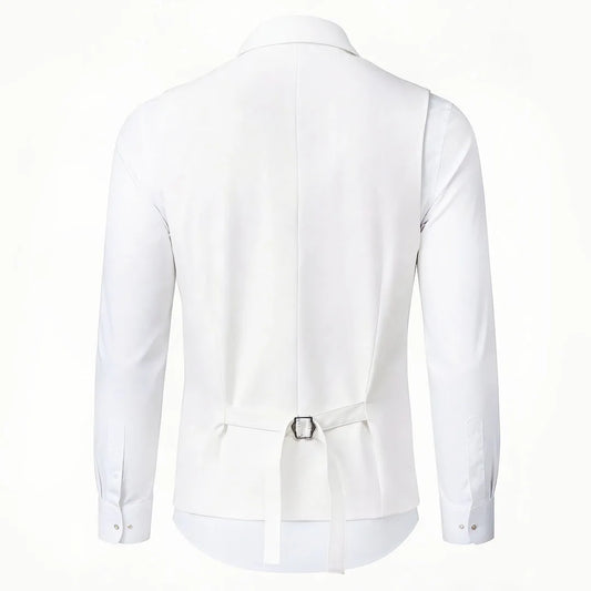 Men's Double Breasted Formal Vest – Wedding, Prom & Business Waistcoat