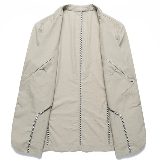 Summer Thin Suit Men's Jacket Fashion Handsome Casual High-Grade Sense of Light Luxury Suit Jacket Single West Sun-Protective Cl