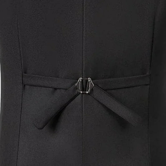 Men's Formal Double-Breasted Vest for Weddings & Daily Wear