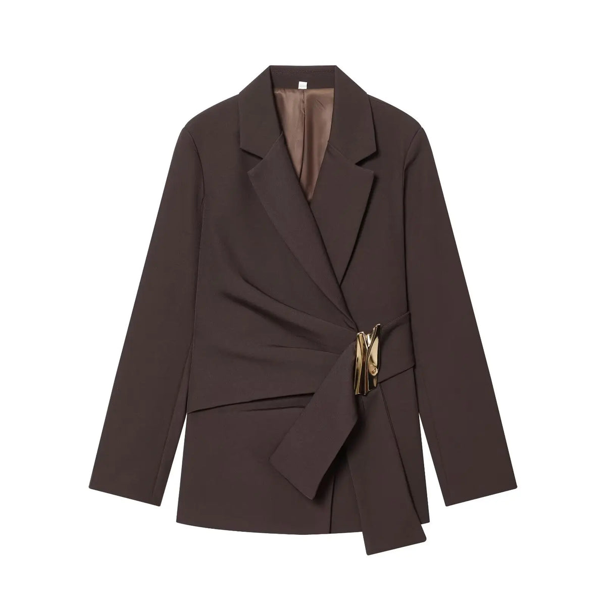 Lady Elegant Sashes-Buckle Blazer 2026 New Spring Trendy Commute Blazer Women High Street Fashion Dinner Dating Blazer