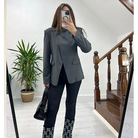 Women's Spring New Blazers & Jackets 2026 Fashion Retro Elegant Office Blazers Unique Youth Comfortable Street Jackets
