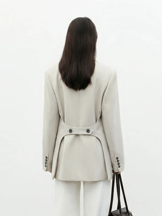 CHIC VEN New Women Blazers Solid Single-breasted Loose Casual Female Suit Jacket Office Ladies Coat Spring Autumn 2026
