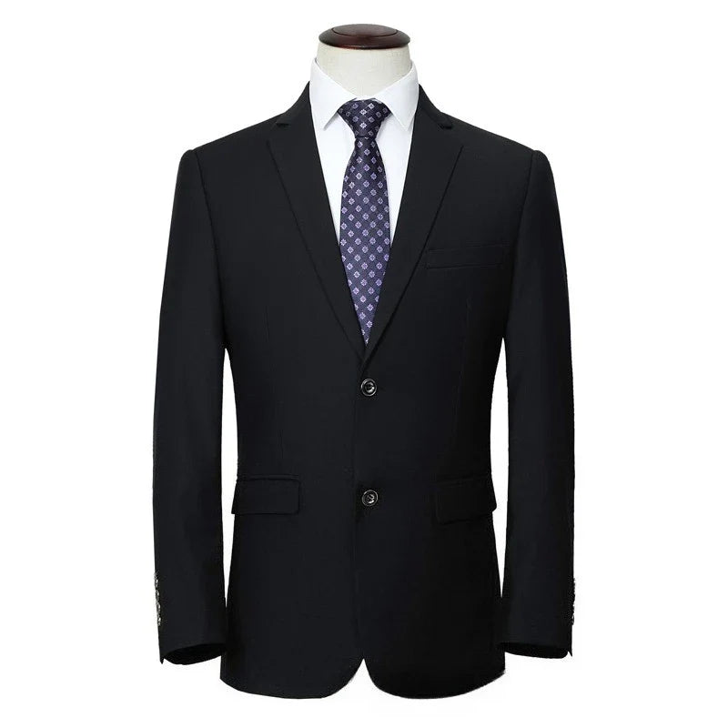 Men‘s Suit Blazer Single-breasted Blazer Jacket Vest Straight Trouser Business Smart Casual Grooms Dress Suit for Wedding Party