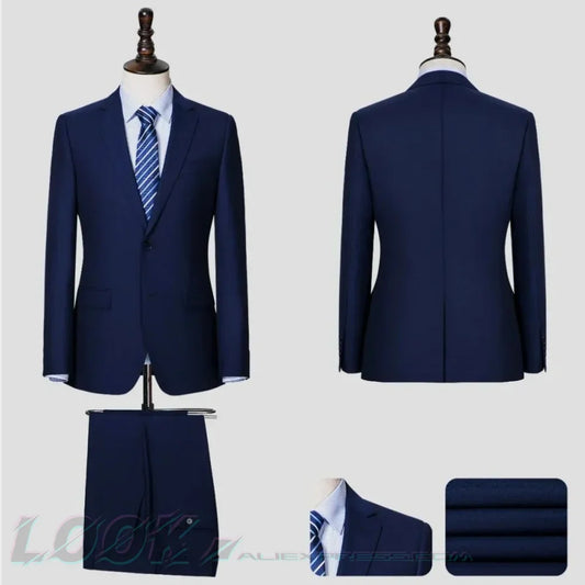 Men's Wool Business Suit – Single Breasted Formal Suit for Men | Work & Wedding