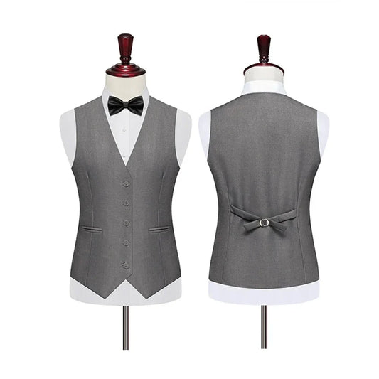 Men's Vest Single Breasted Slim Fit Smart Casual Waistcoat for Wedding & Business