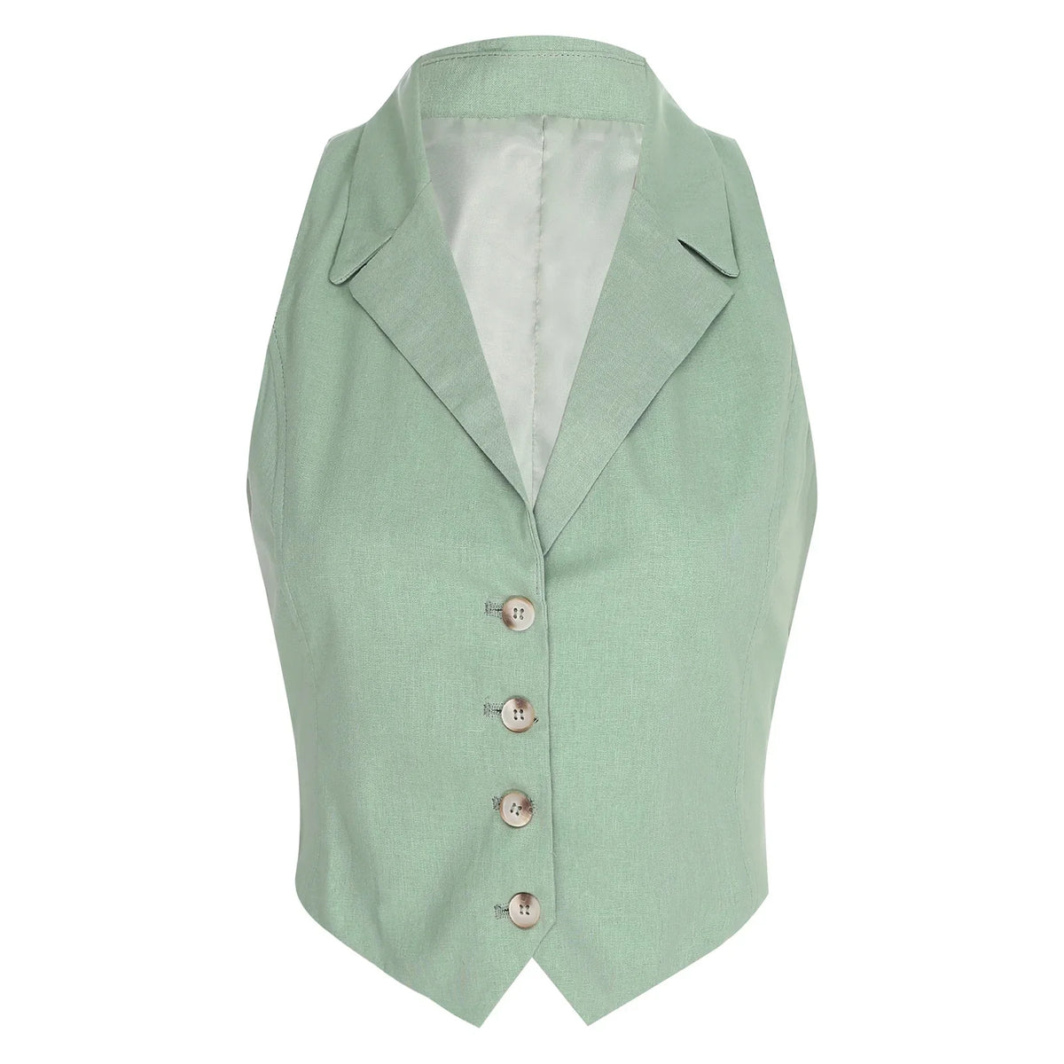 Office Lady Fashion Vest Streetwear Leopard Print Women's Waistcoat Button-down Vests Lapel Tank Top V Neck Vest Workwear Mujer