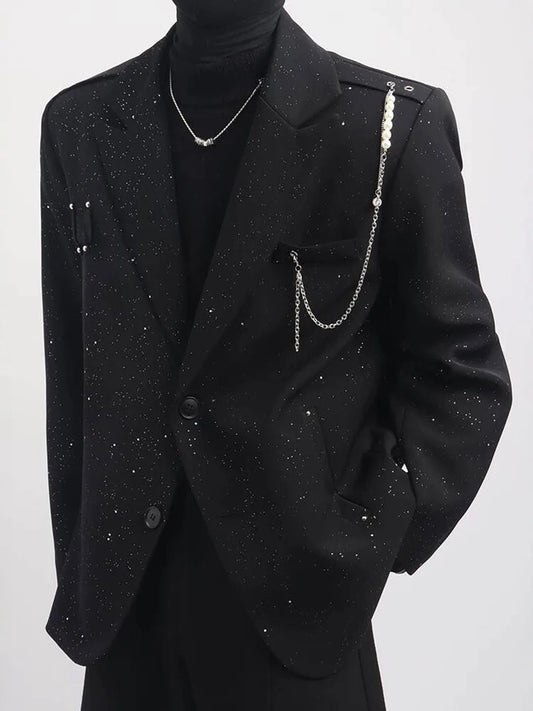 Women's Black Gothic Emo Blazer Y2k 2000s Vintage Casual Fashion Korean Style Oversize Suit Jacket for Women Spring Autumn 2026