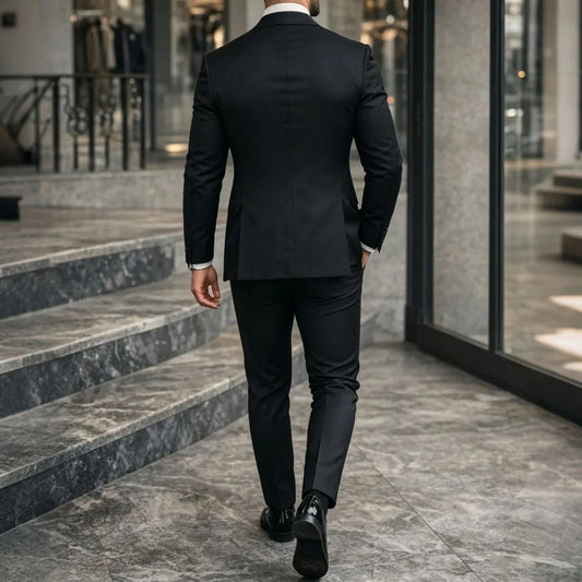 Men Suit White 3 Piece Single Button Bright Lapel For Wedding Groom Birthday Banquet Party Prom Business Work Jacket Vest Pants