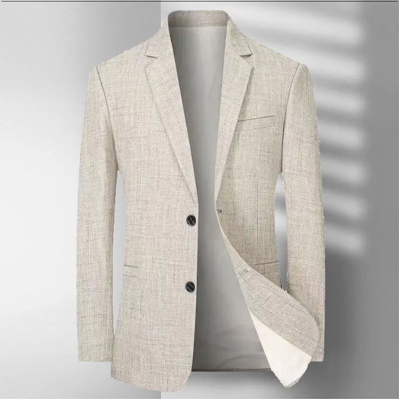 Spring And Autumn Style Casual New Blazer Middle Aged Men Shopping Daily Suit Jackets Comfortable Fashion Outerwear