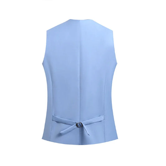 Men's Double Breasted Shawl Neck Waistcoat Slim Fit Formal Business Casual Vest