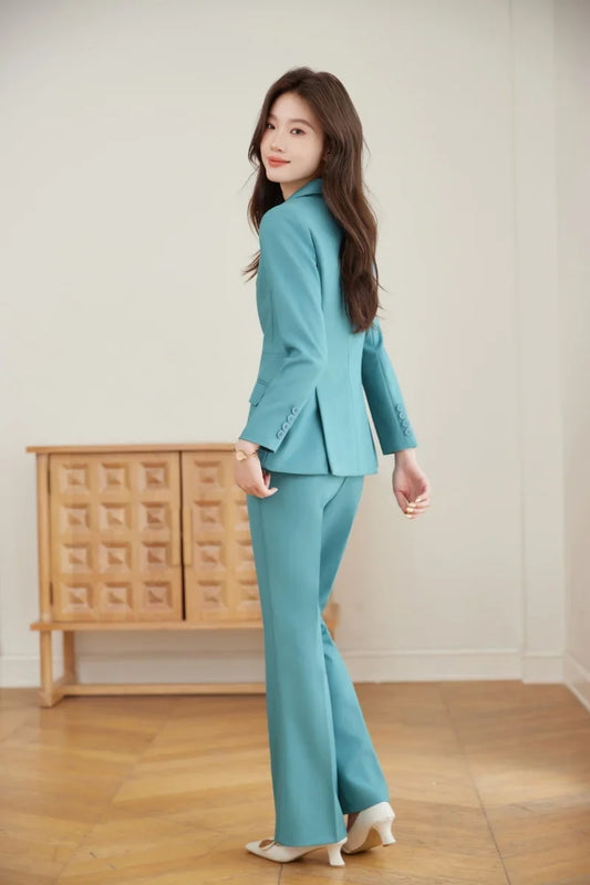 Fashionable Professional Women's Two-Piece Suit Jacket + Pants. Exquisite and Elegant, 2025 New Style