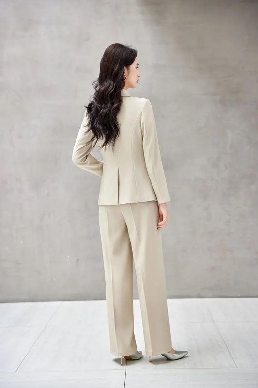 Fashionable Business Women's High-Quality Pants Suit Set ,Elegant Sophisticated Autumn Winter New Arrival2026