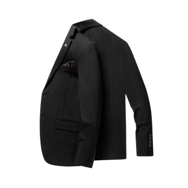 Blazer's New Men's Fashion, Outdoor Travel, Striped, Youthful, Wedding, Hosting, Campus, Slimming, Casual Korean Version Blazer