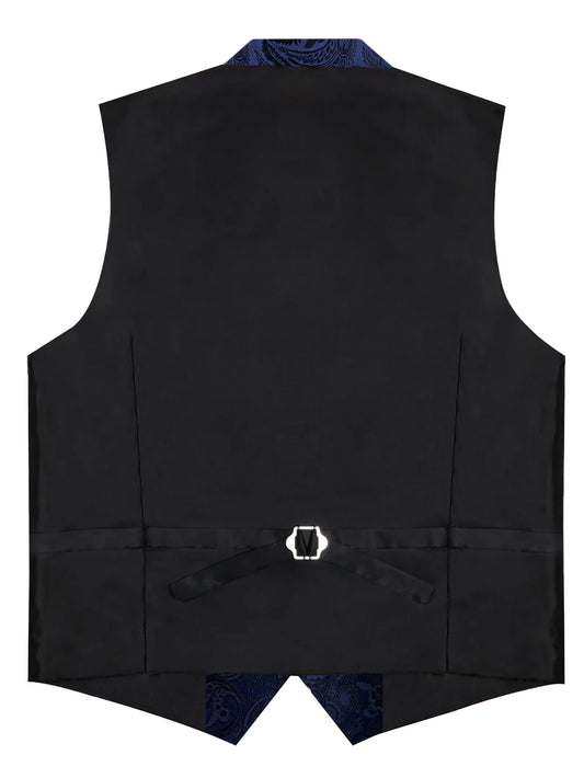 Men's Formal Vest Set with Paisley Pattern, Tie, Pocket Square & Cufflinks for Party & Events