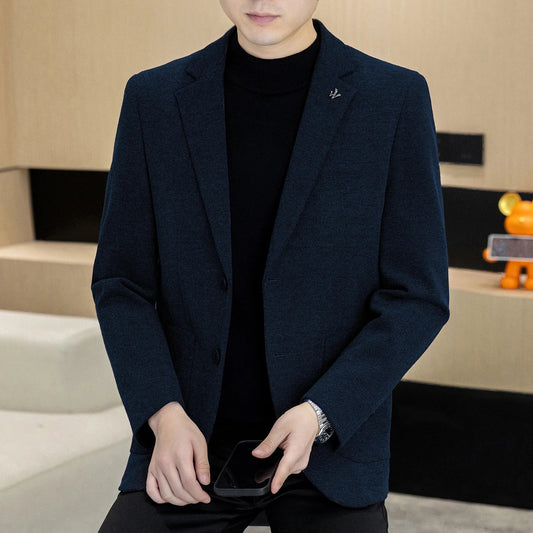 Men's Smart Casual Blazer – Single Breasted Suit Jacket for Business & Daily Wear