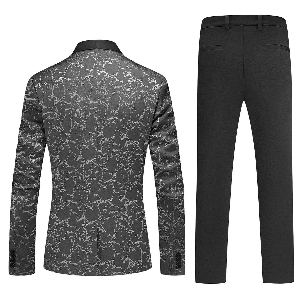 Men's Embroidered Suit Set One Button Design Fashionable And Stylish Clothing for Special Occasions