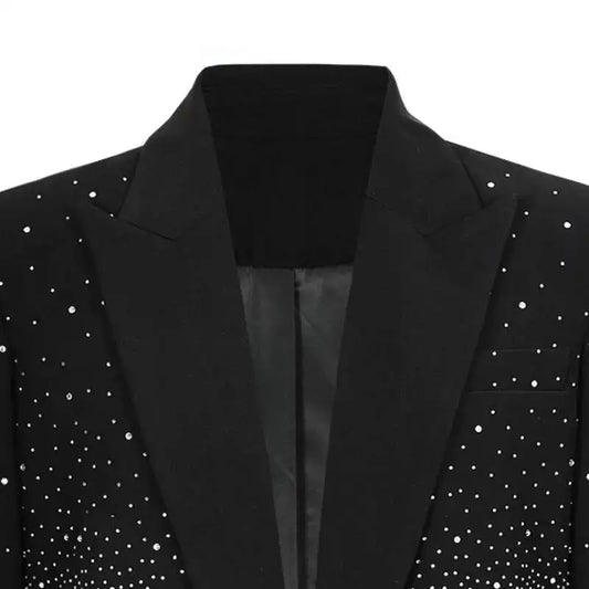 Spring Autumn New Women Niche Design Streetwear Stylish Blazer Fashion Decorated Diamonds Versatile Slimming Jackets HK9494