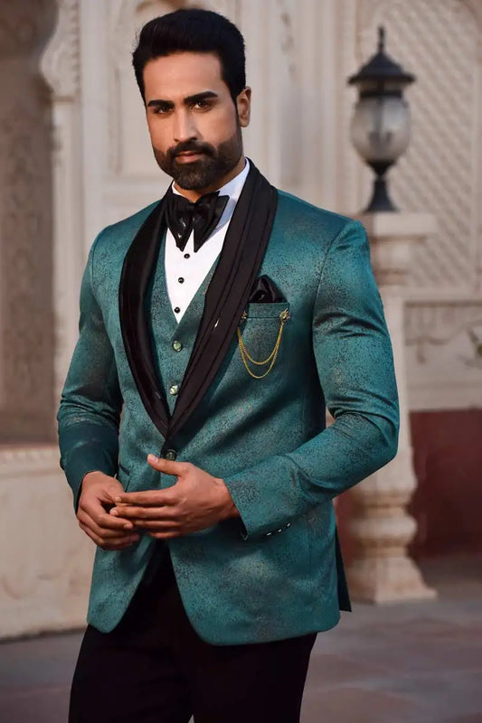Business Men Suits Vertical Jacquard Tuxedo Coat Costume Homme Tailor-Made 3 Pieces Groom Wedding Formal Customized