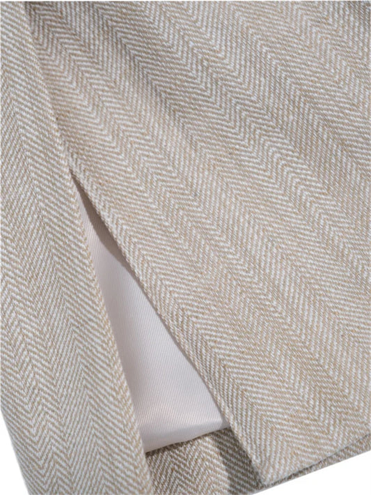 Spring Summer Fashion Vintage Linen Blazer Jacket Women Loose Comfortable Breathable Casual Jacket Women