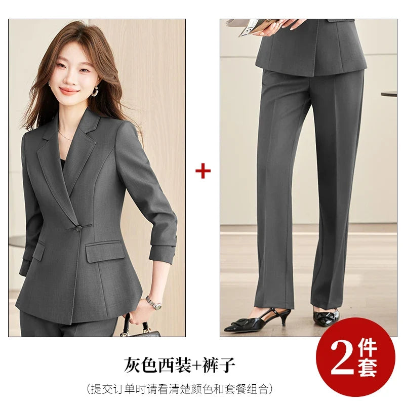 Fashionable Professional Women's Clothing High-Quality Two-Piece Pants + Jacket, Elegant Precision Spring/Summer 2026