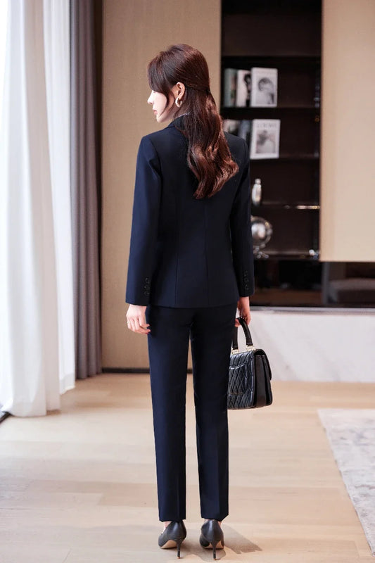 Women's Professional Suit Pantsuits, Highest Temperament to Make You Unique, Autumn and Winter Fashion, New
