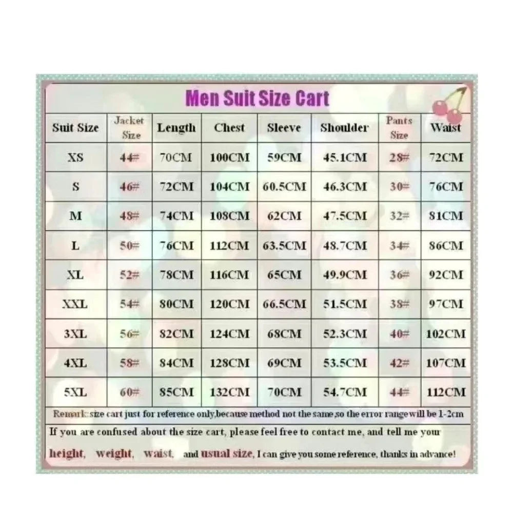 Classic Plaid Suit Set 3 Pieces For Men Business Party Man Long Sleeved Slim Fit Tuxedo Office Wear High Quality Suits On Sale
