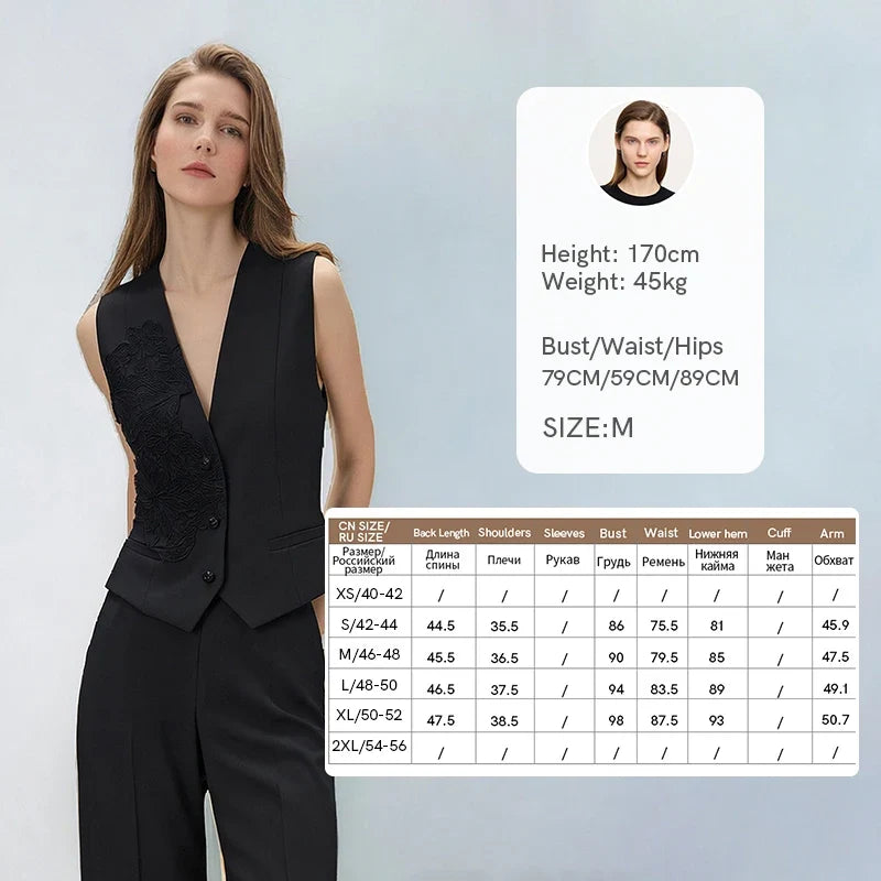 Women's Vest Top 2026 Summer New V Neck Sleeveless Lace Splicing Vest Elegant Office Straight Short Tank For Women 12622027