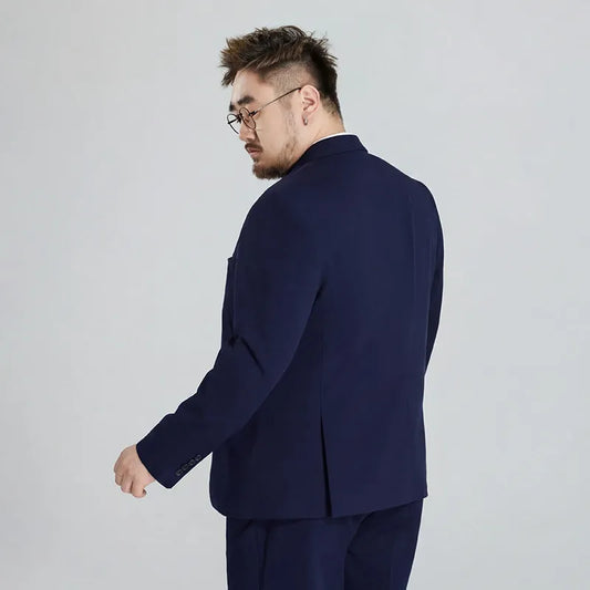 Shanxi Large-Sized Elasticated Suit for Wedding Best Man and Groom Formal Dress Anti-Wrinkle and Iron-Free Three-Piece Set